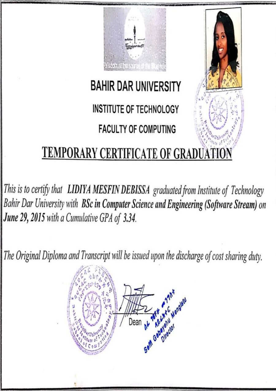 Buy Degree From the Bahir Dar University