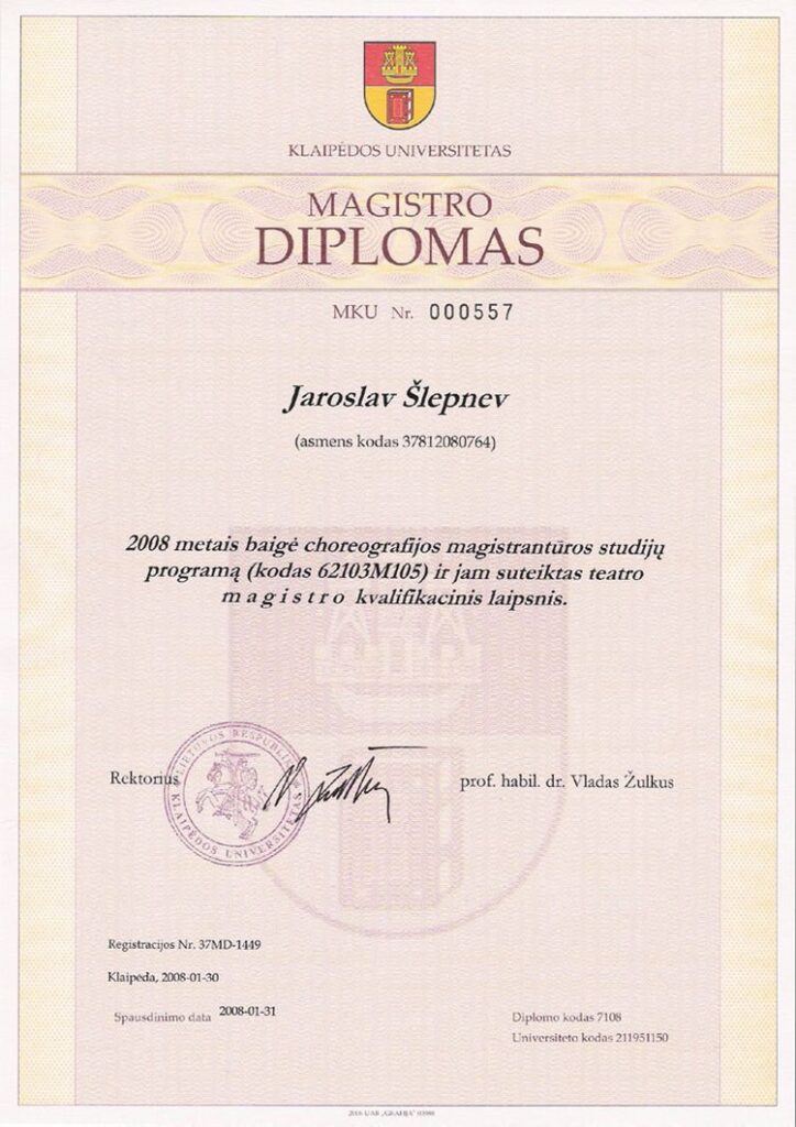Buy college degree from The Klaipedos Universitetas