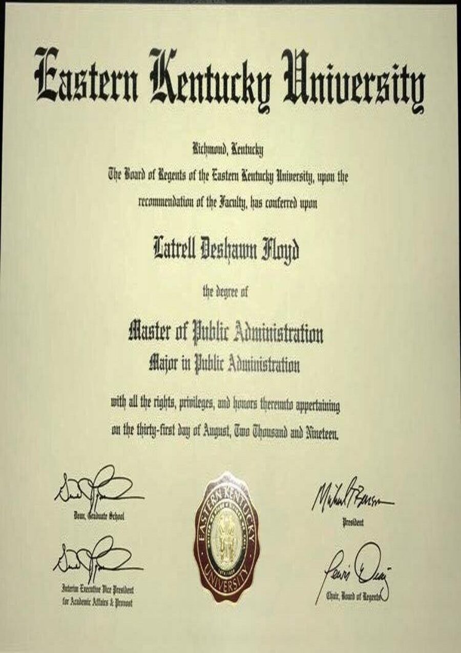 Buy college degree from The Eastern Kentucky University