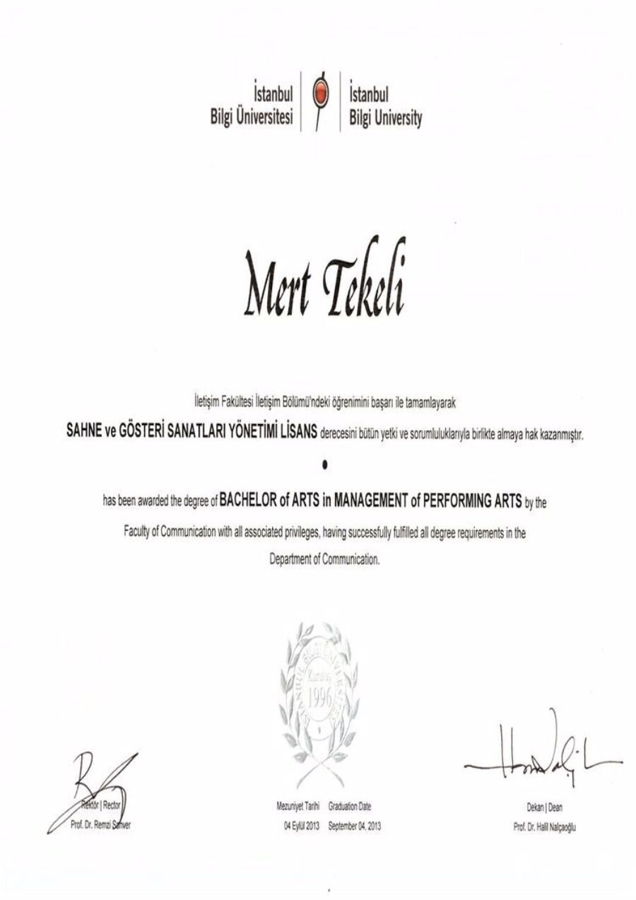 Buy college degree from the  Istanbul Bilgi Üniversitesi