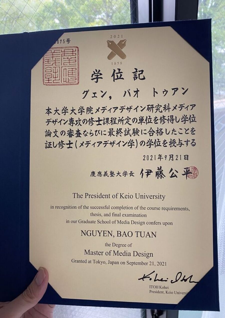 Buy college degree from the Keio University