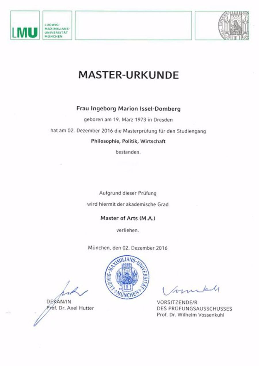 Buy college degree from the Ludwig-Maximilians-Universität München