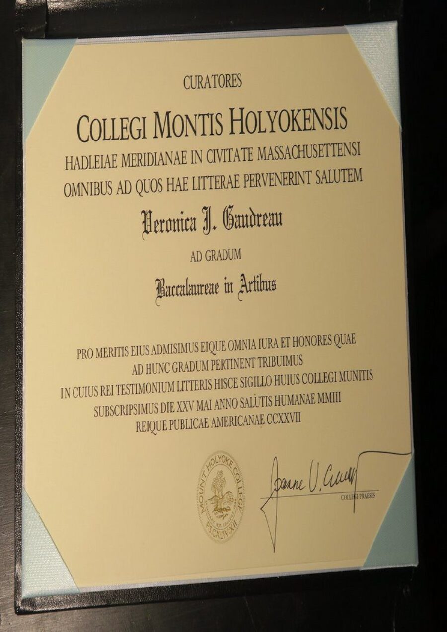Buy college degree from The Mount Holyoke College