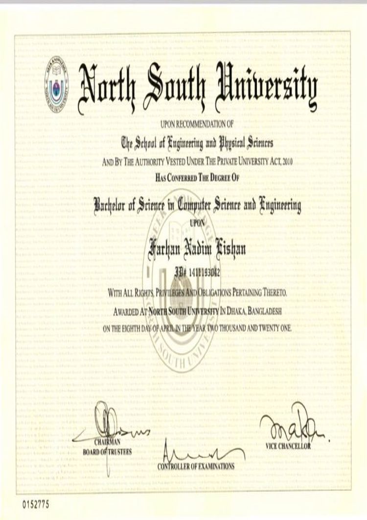 Buy college degree from the North South University