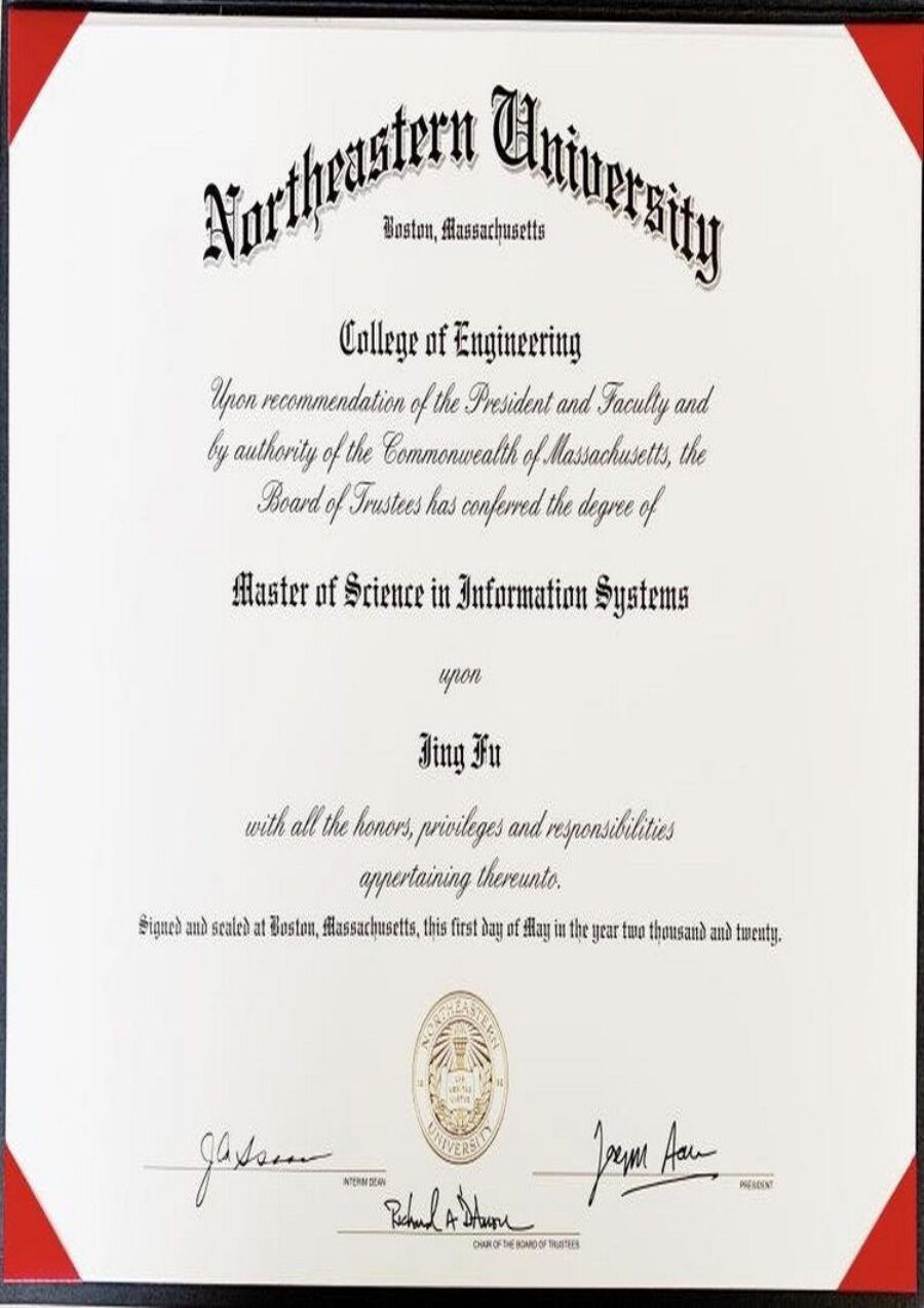 Buy college degree from The Northeastern University