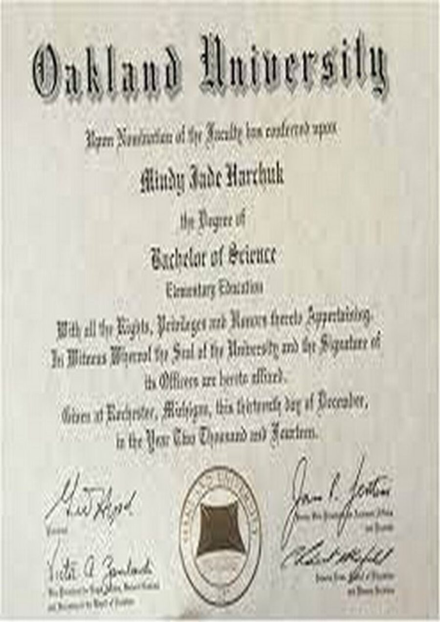 Buy college degree from The Oakland University
