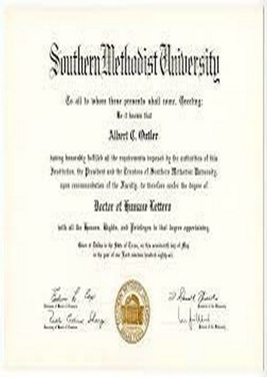 Buy college degree from The Southern Methodist University