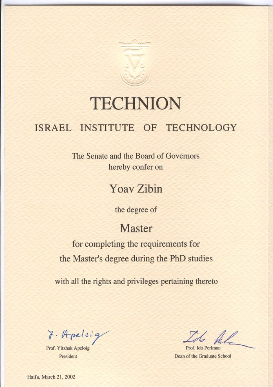 Buy college degree from the Technion - Israel Institute of Technology