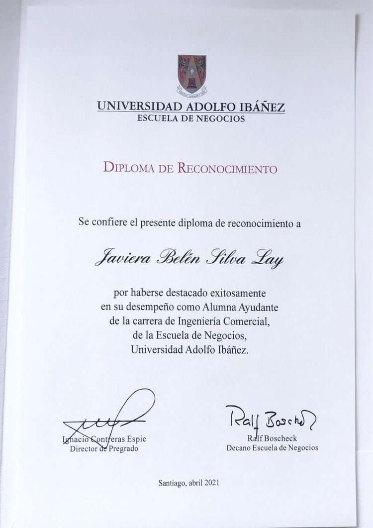 Buy college degree from The Universidad Adolfo IbaƱez