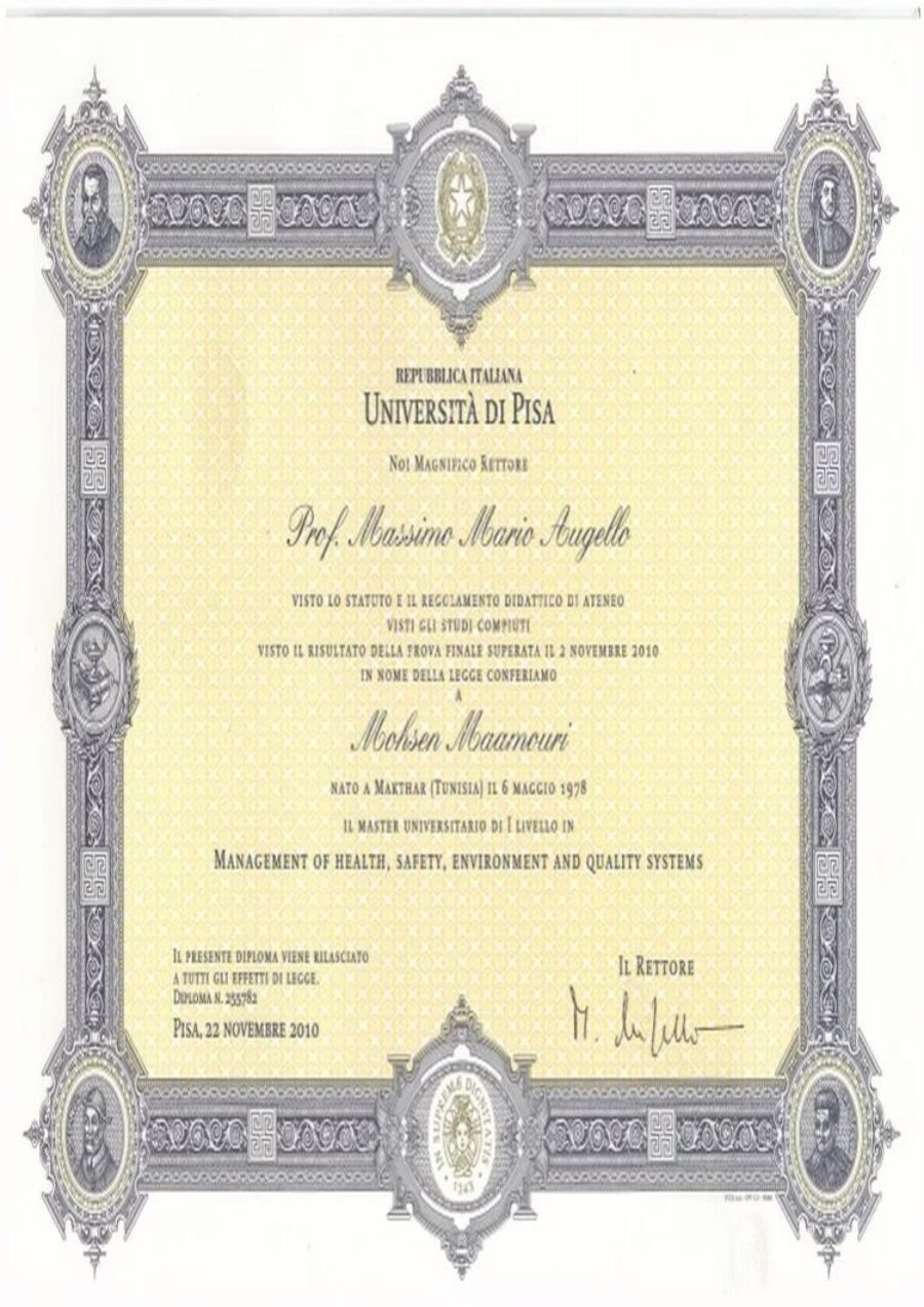 Buy college degree from the Università degli Studi di Pisa