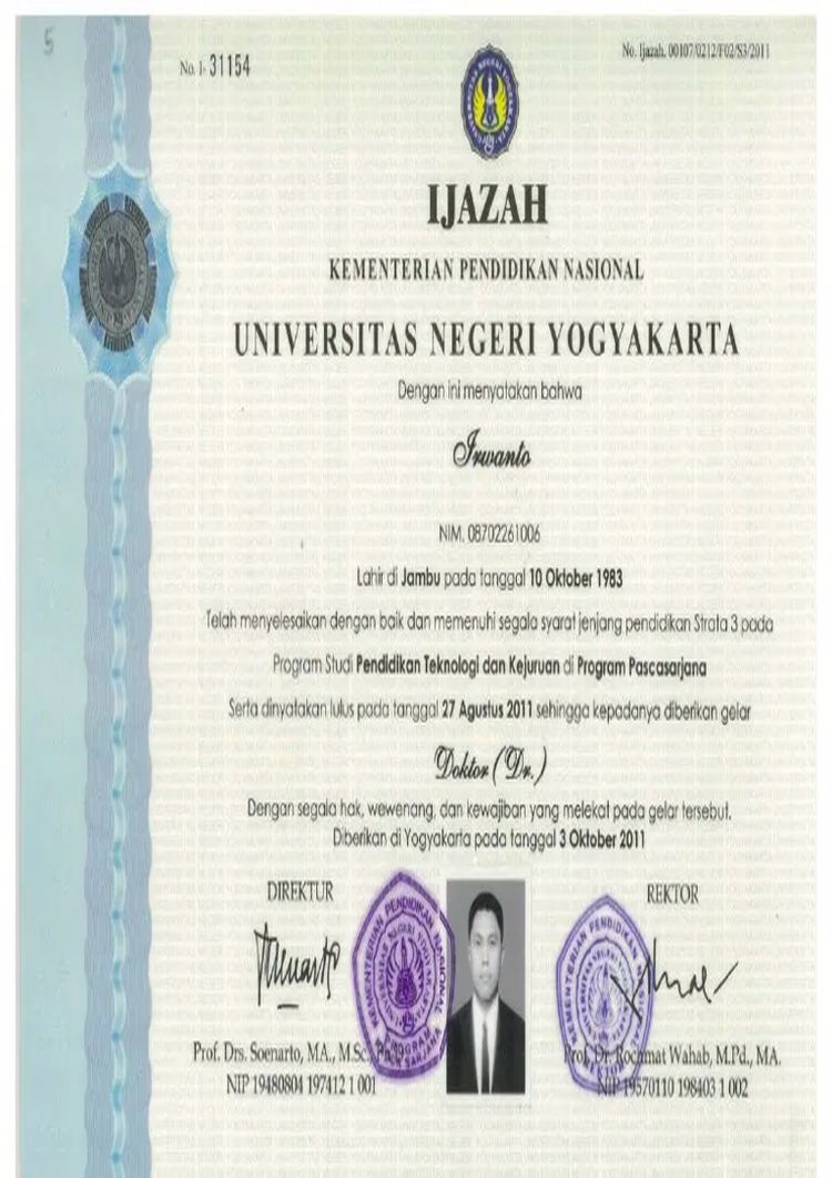 Buy college degree from the Universitas Negeri Yogyakarta