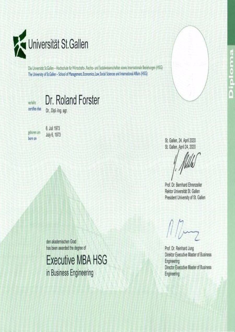 Buy college degree from the Universität St.Gallen