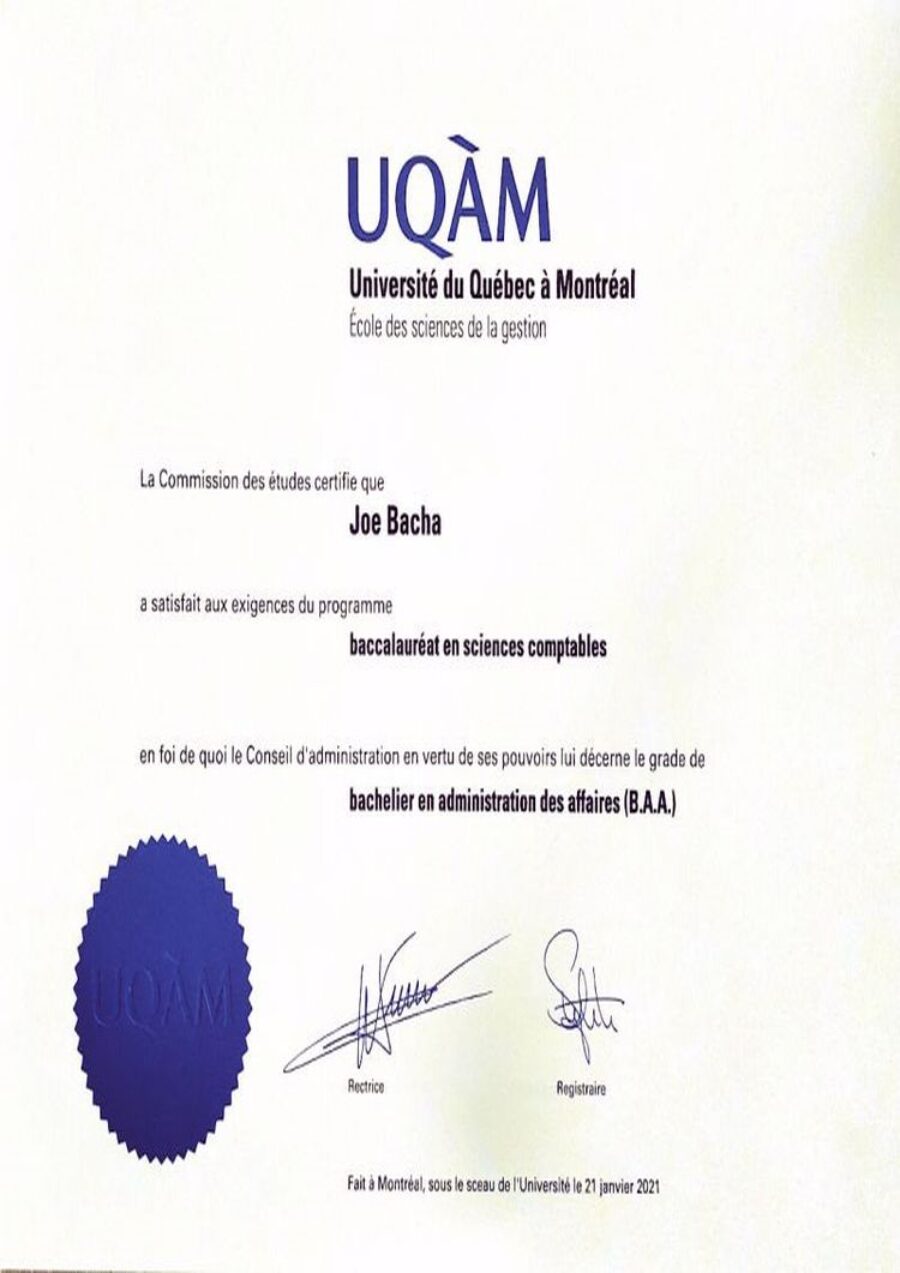 Buy college degree from The Université du Québec à Montréal
