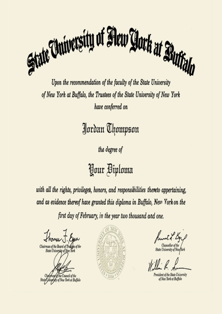 Buy college degree from The University at Buffalo, State University of New York
