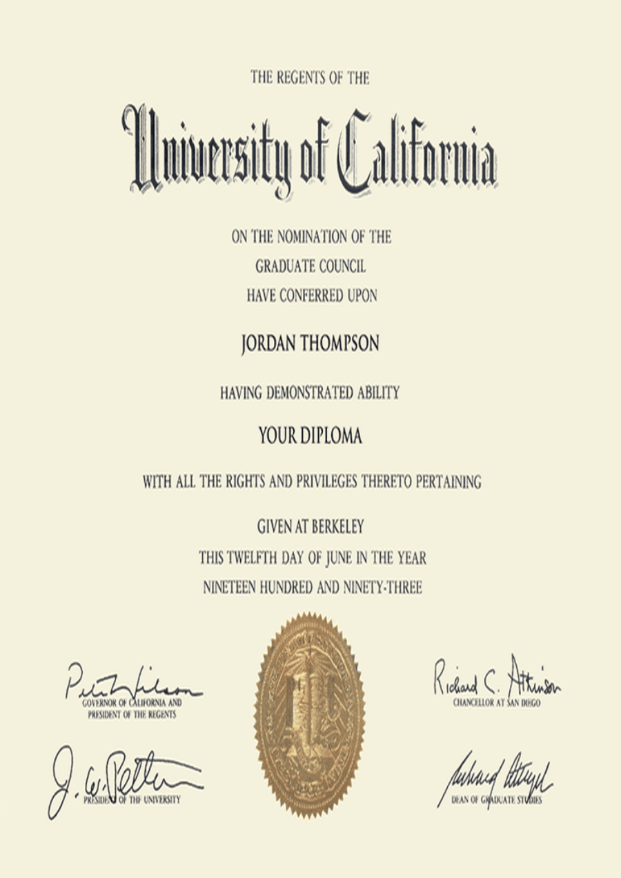 Buy college degree from The University of California, Berkeley