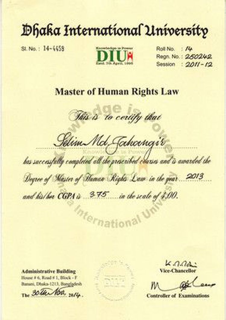 Buy college degree from the University of Dhaka