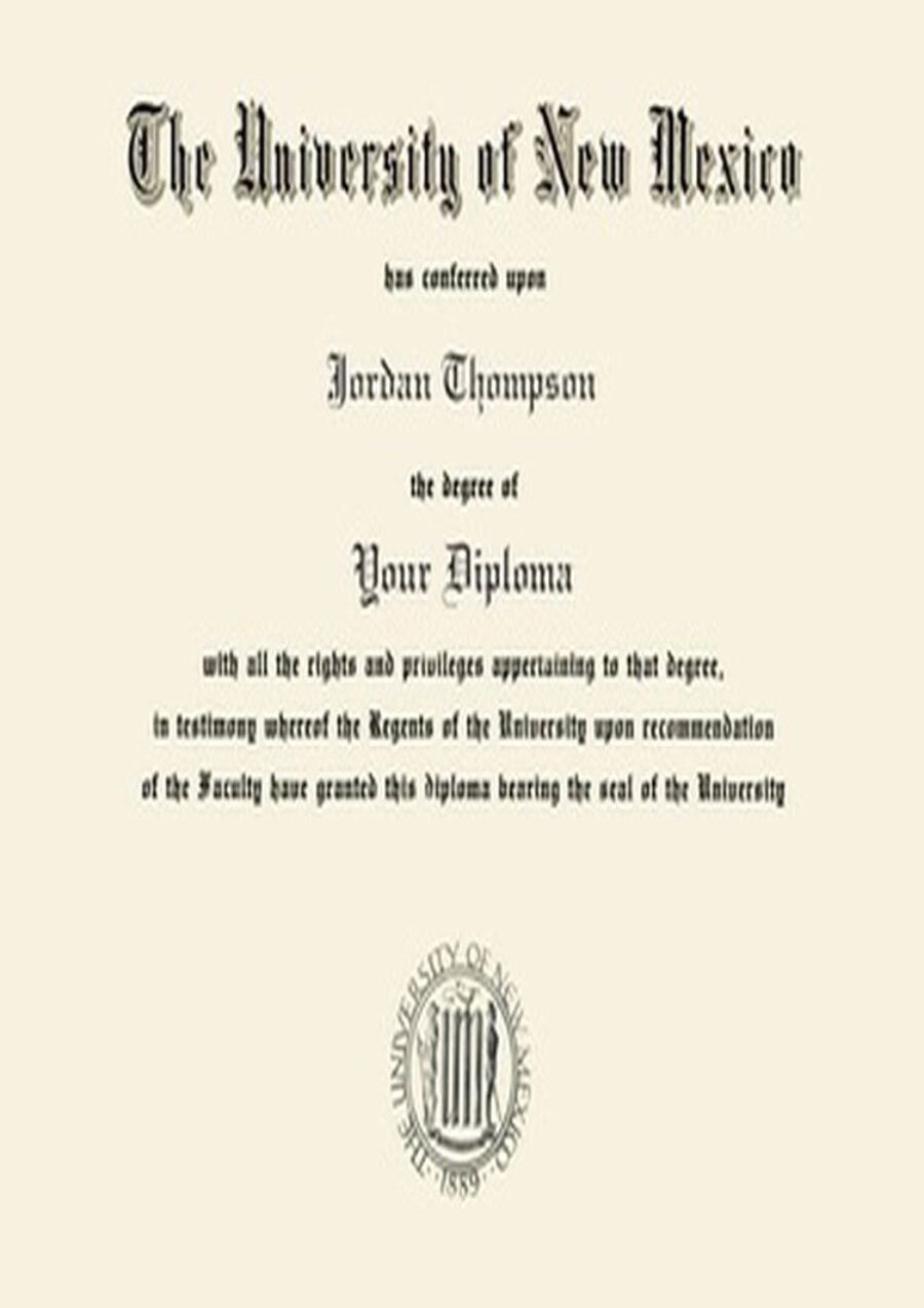Buy college degree from The University of New Mexico