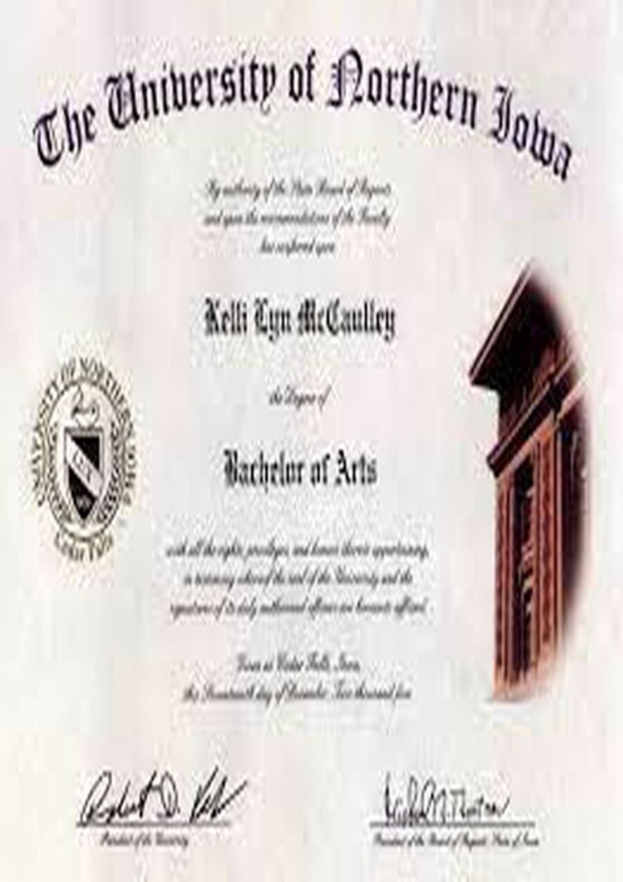 Buy college degree from The University of Northern iowa