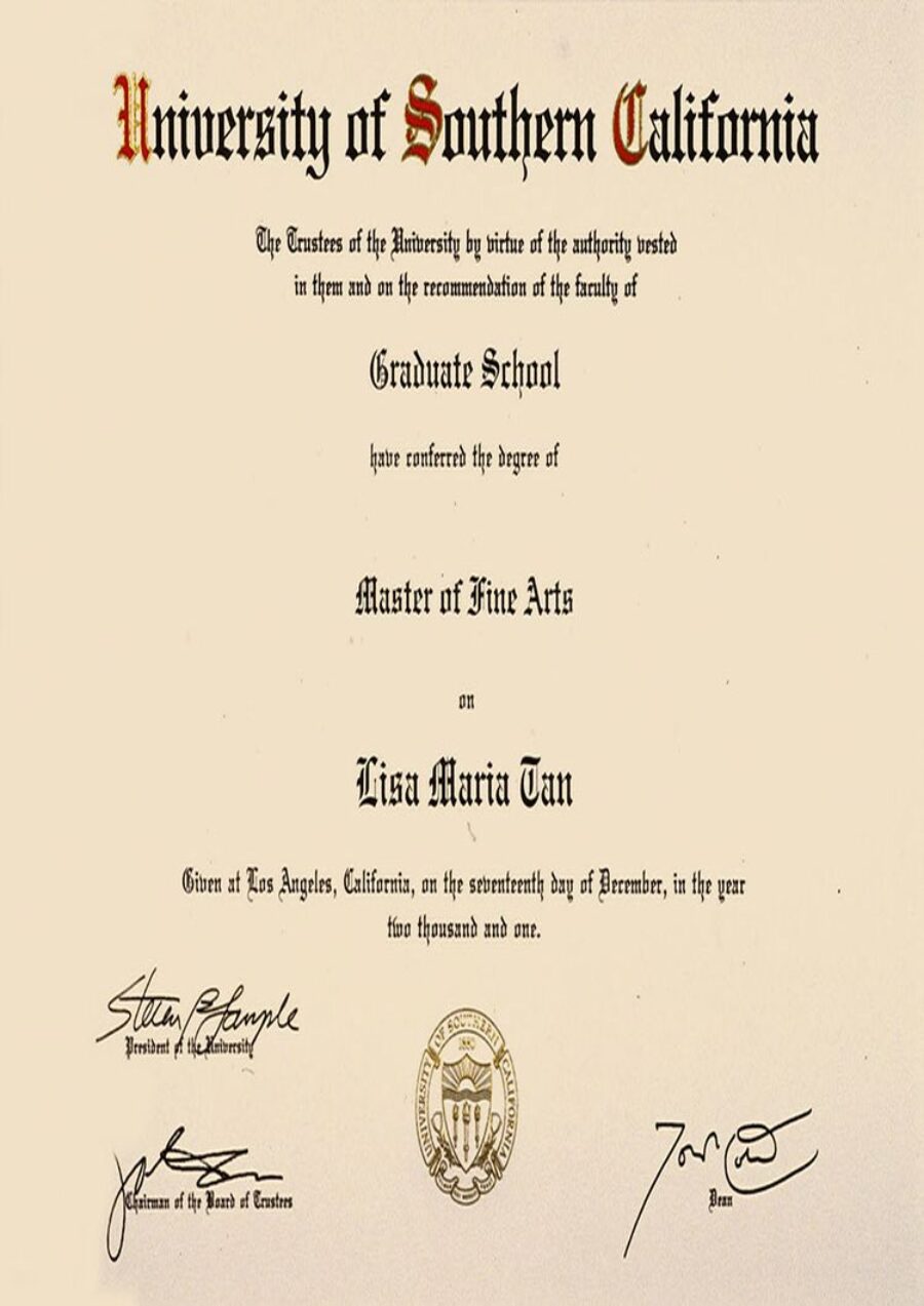 Buy college degree from The University of Southern California