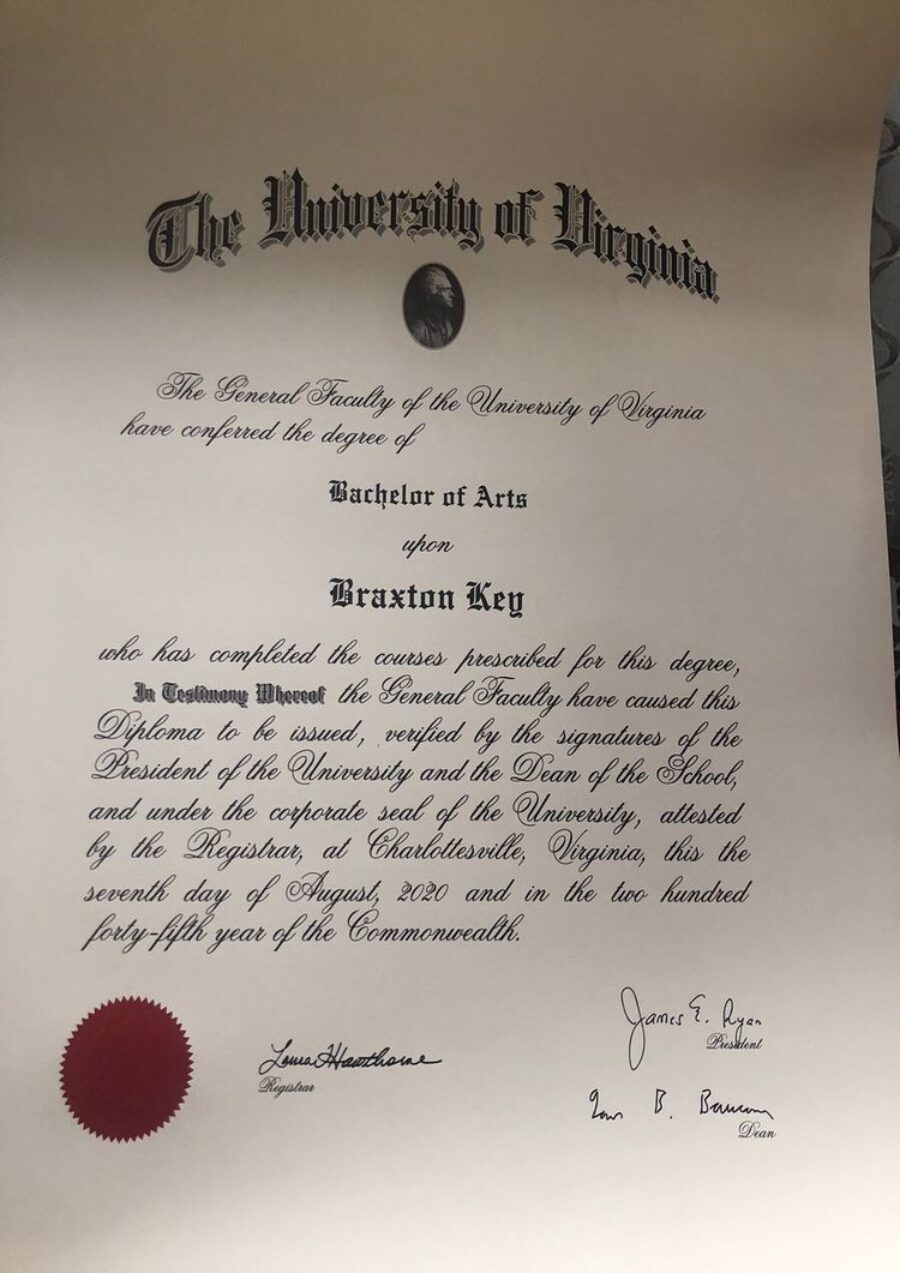 Buy college degree from The University of Virginia